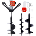 V Type 52Cc 2 Stroke Gas Post Hole Digger One Man Auger Epa Machine Plant Soil Digging Fence Withhole Digger Replacement Auger Bits L6