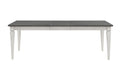 Katia Dining Table, Gray & Weathered White Finish Dn02273 Gray Wood