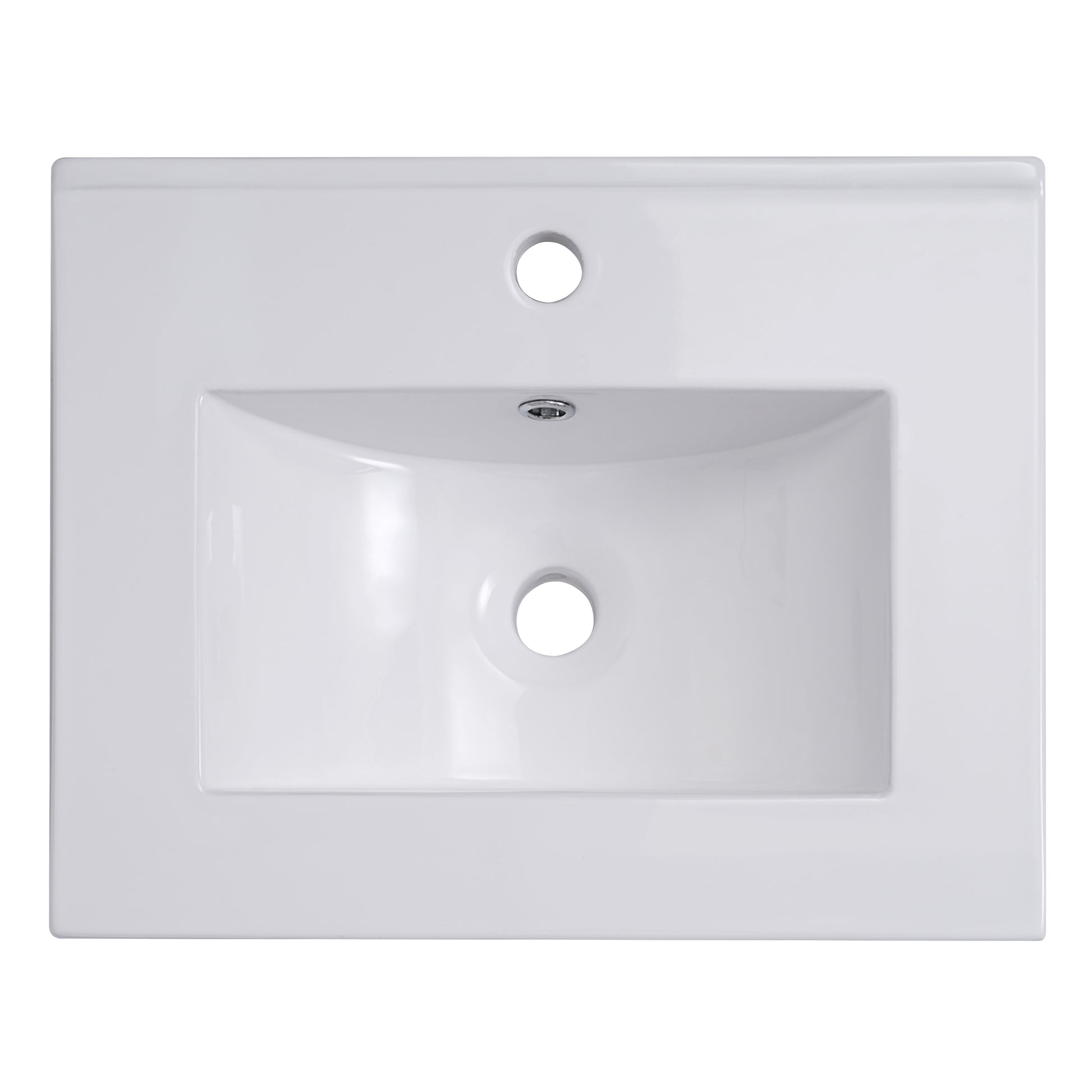 Viedo 20 Inch Modern Small Bathroom Vanity Cabinet With Ceramic Basin 20*15.5*33.3 Inches,Ample Storage,1 Soft Close Door White Solid Wood Mdf