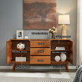 Modern Wood Tv Stand, Entertainment Center For Tvs Up To 65