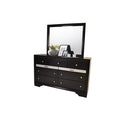 Matrix Traditional Style Full 4 Piece Storage Bedroom Set Made With Wood In Black Box Spring Not Required Full Black Wood 4 Piece Set Bedroom Bed Included,Dresser Included,Mirror Included,Nightstand Included Traditional Solid Wood Mdf Wood