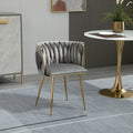 Coolmore Leisuredining Chairsaccent Chair2Pc Set Grey Metal