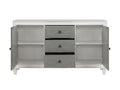 Katia Server, Gray & Weathered White Finish Dn02276 Gray Wood