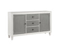 Katia Server, Gray & Weathered White Finish Dn02276 Gray Wood