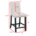 Five Piece Dining Set With Imitation Marble Tabletop, Restaurant Combination Set, Solid Wood Dining Table And 4 Chairs, Space Saving Combination Furniture For Kitchen And Dining Room. Black White Solid Wood Mdf