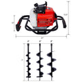 2.7Hp Post Hole Digger 63Cc Gas Powered 2 Stroke Auger Digging Drill Shaft Size 3 4