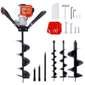 V Type 52Cc 2 Stroke Gas Post Hole Digger One Man Auger Epa Machine Plant Soil Digging Fence Withhole Digger Replacement Auger Bits L4