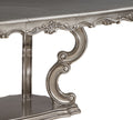 Ariadne Dining Table, Antique Plantinum Finish Dn02281 Light Gray Plywood
