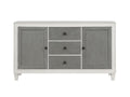 Katia Server, Gray & Weathered White Finish Dn02276 Gray Wood