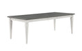 Katia Dining Table, Gray & Weathered White Finish Dn02273 Gray Wood