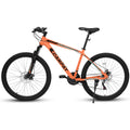 A26322 26 Inch Mountain Bike Adult Aluminum Frame Shock Absorbing Front Fork Bike 21 Speed Disc Brake Mountain Bike Orange Aluminium