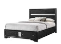 Matrix Traditional Style Full Size Storage Bed Made With Wood In Black Box Spring Not Required Full Black Wood Bedroom Traditional Storage Included Solid Wood Mdf Wood