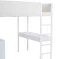 Full Size Teddy Fleeceloft Bed Wood Bed, White Full White Fleece