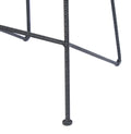 28 Inch Bar Stool With Mango Wood Saddle Seat, Iron Rod Legs, Brown And Black Black Brown Metal & Wood