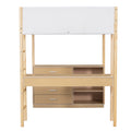 Full Size Teddy Fleeceloft Bed Wood Bed, Natural Full Natural Fleece