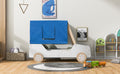 Twin Size Car Shaped Bed With Tents,White Natural White Natural Plywood