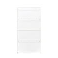 Bookcase Contemporary Closed Back Glass Doors Office Storage Cabinet Floor To Ceiling Low Cabinet Bookcase Against Wall Dustproof Bookshelf White Mdf