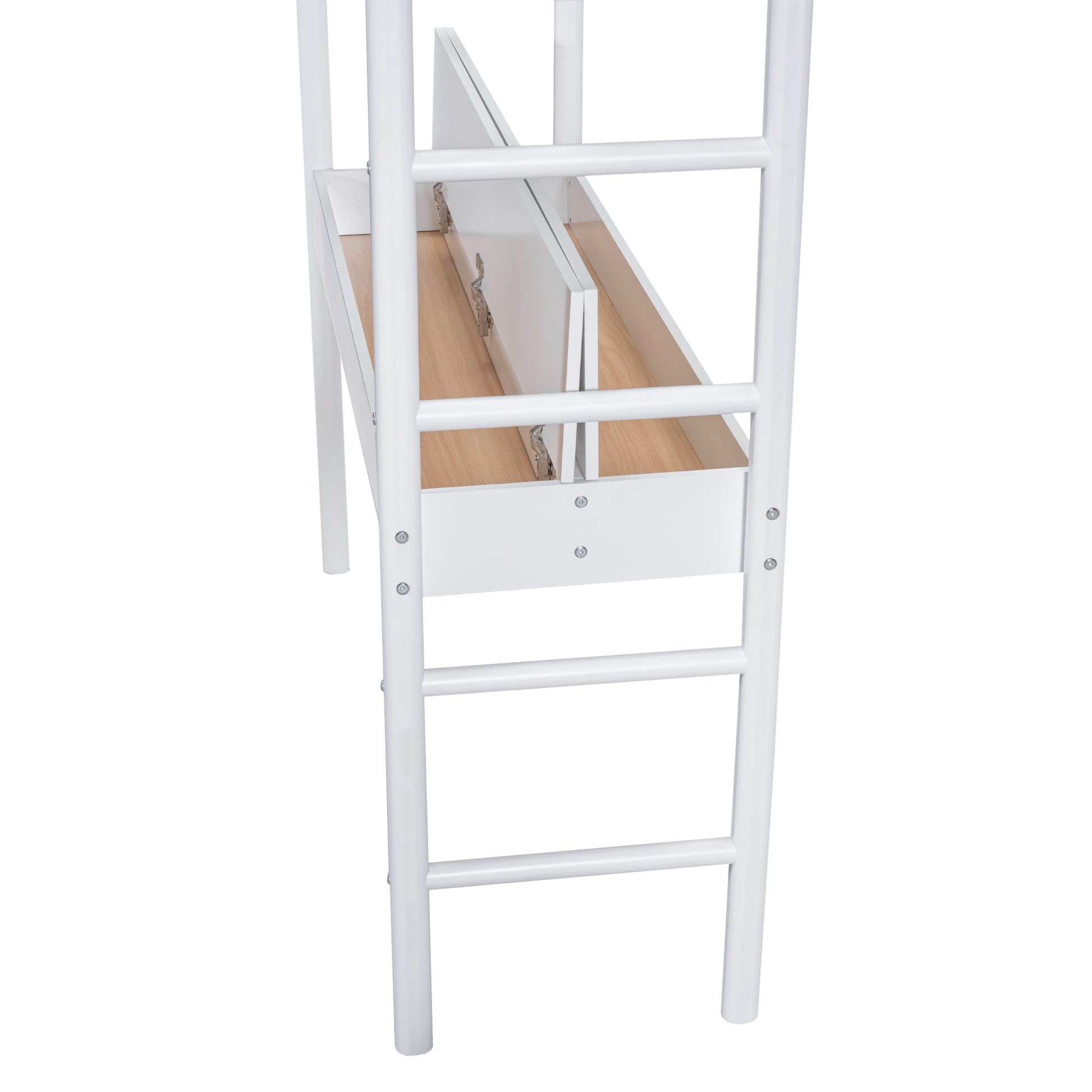 Full Size Teddy Fleeceloft Bed Wood Bed, White Full White Fleece