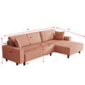 The 93 Inch Orange Corduroy Sofa Bed Comes With Two Pillows To Fit In The Living Room And The Apartment Is Not Overcrowded Orange Corduroy 3 Seat