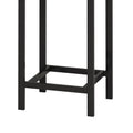 Modern Design Kitchen Dining Table, Pub Table, Long Dining Table Set With 3 Stools, Convenient Hanging Stool Design, Natural Black Natural Black Desk And Chair Set Mdf Metal