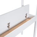Full Size Teddy Fleeceloft Bed Wood Bed, White Full White Fleece