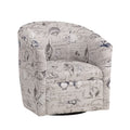 Boardwalk Swivel Accent Chair Gray Beach,Coastal Foam Polyester