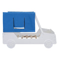 Full Size Car Shaped Bed With Tents,White White Plywood