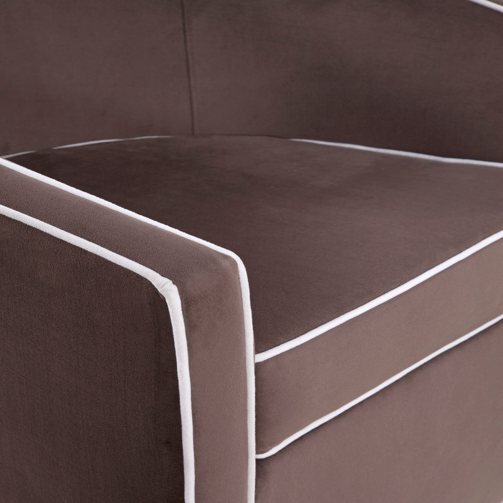 Kendall Maple Brown Swivel Chair Brown Mid Century Modern Foam Velvet