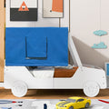 Full Size Car Shaped Bed With Tents,White White Plywood