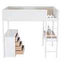 Full Size Teddy Fleeceloft Bed Wood Bed, White Full White Fleece