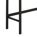 Modern Design Kitchen Dining Table, Pub Table, Long Dining Table Set With 3 Stools, Convenient Hanging Stool Design, Grey Black Grey Black Desk And Chair Set Mdf Metal