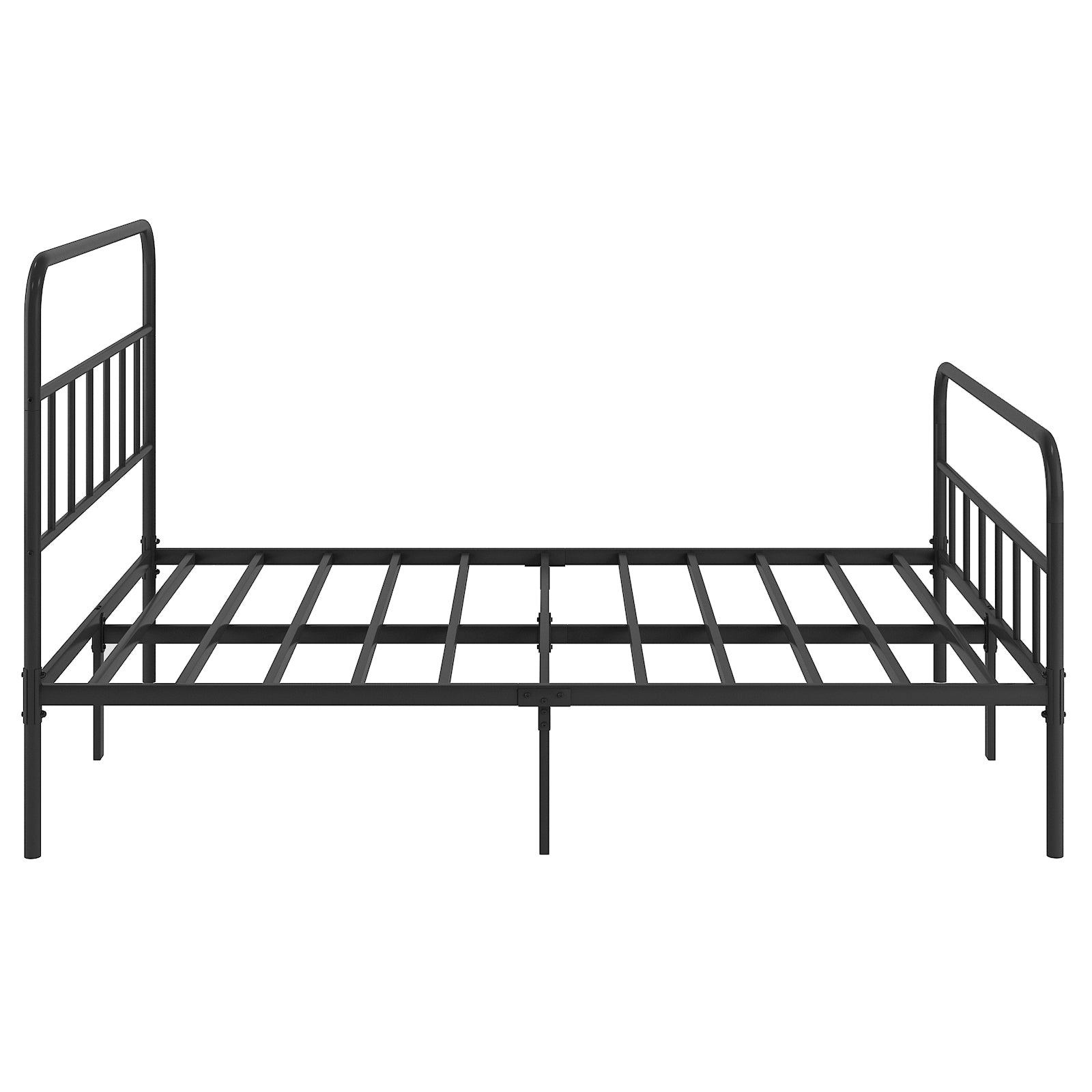 Metal Platform Bed Frame With Headboard, Sturdy Metal Frame, No Box Spring Needed Full Full Black Iron