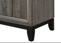 Contemporary 2 Drawer Nightstand End Table Gray Brown Finish Two Storage Drawers Metal Handles Bedroom Living Room Wooden Furniture Brown Gray Wood