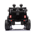 Ride On Truck Car For Kid,12V7A Kids Ride On Truck 2.4G W Parents Remote Control,Electric Car For Kids,Three Speed Adjustable,Power Display, Usb,Mp3 ,Bluetooth,Led Light,Three Point Safety Belt Black Plastic