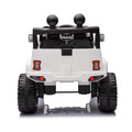 Ride On Truck Car For Kid,12V7A Kids Ride On Truck 2.4G W Parents Remote Control,Electric Car For Kids,Three Speed Adjustable,Power Display, Usb,Mp3 ,Bluetooth,Led Light,Three Point Safety Belt White Plastic