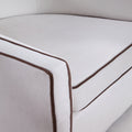 Kendall Cream Swivel Chair Cream Mid Century Modern Foam Velvet