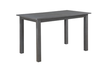 Carlisle Gray 59.5" Finish Extendable Wood Dining Table Gray Wood