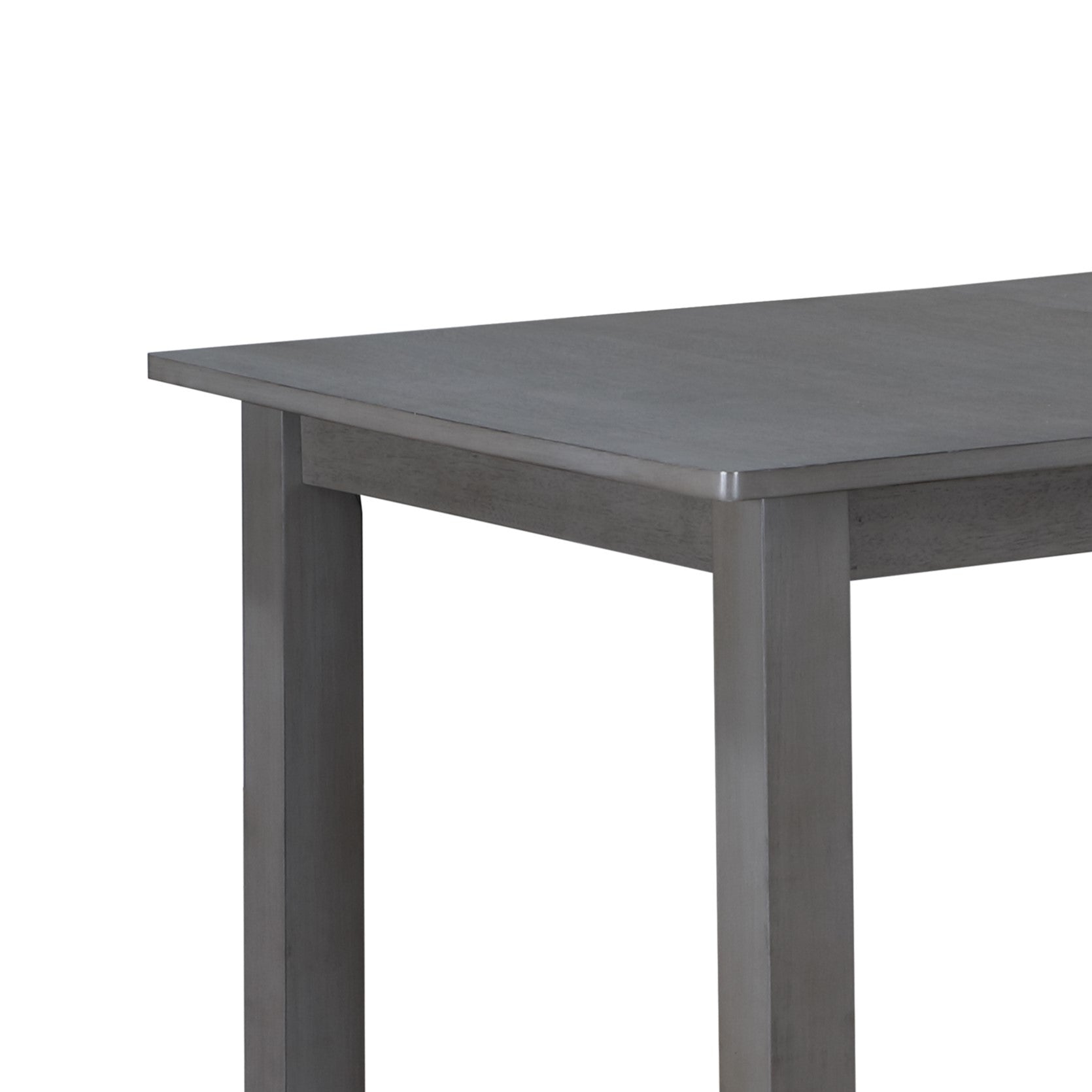 Carlisle Gray 59.5" Finish Extendable Wood Dining Table Gray Wood