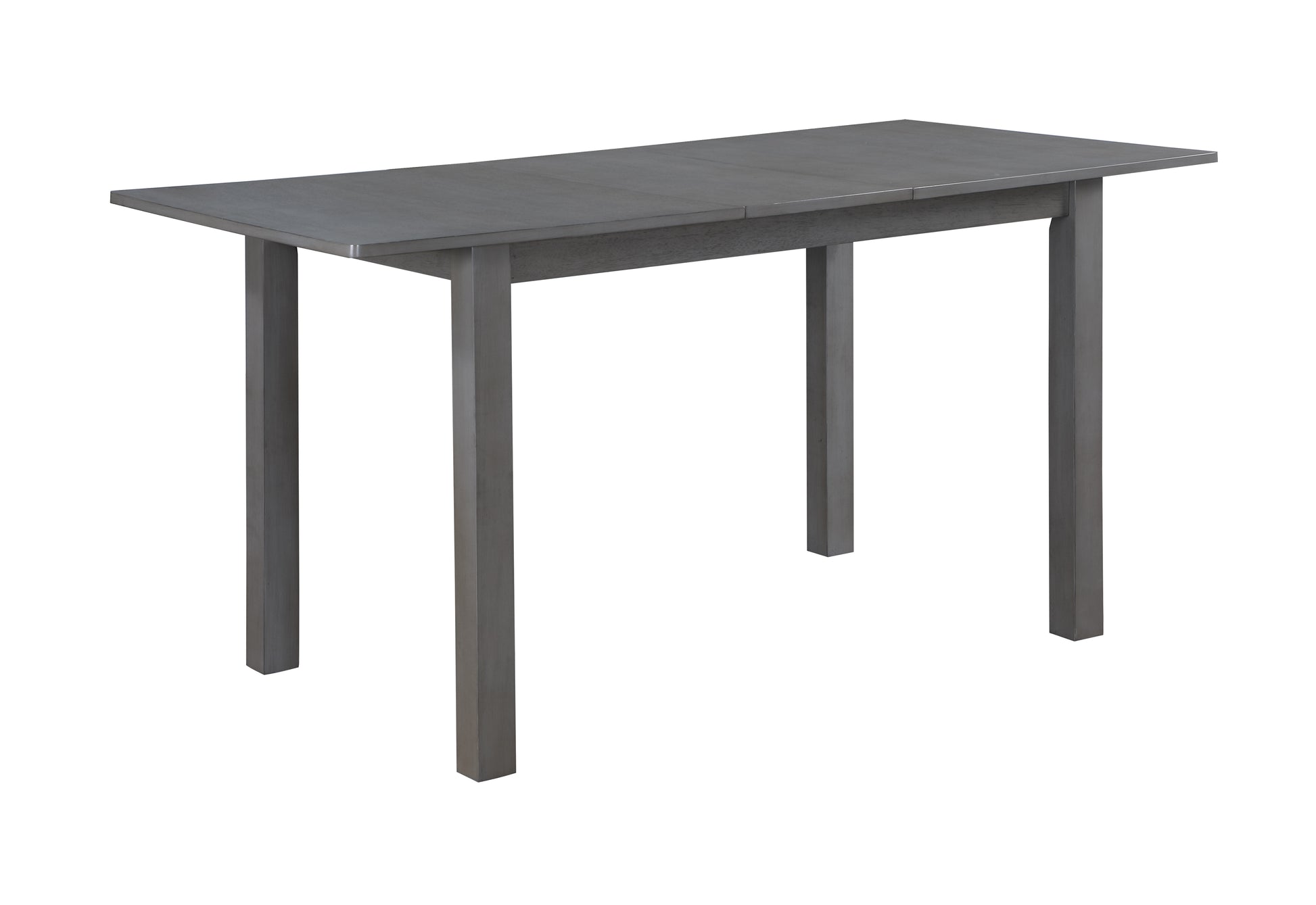 Carlisle Gray 59.5" Finish Extendable Wood Dining Table Gray Wood