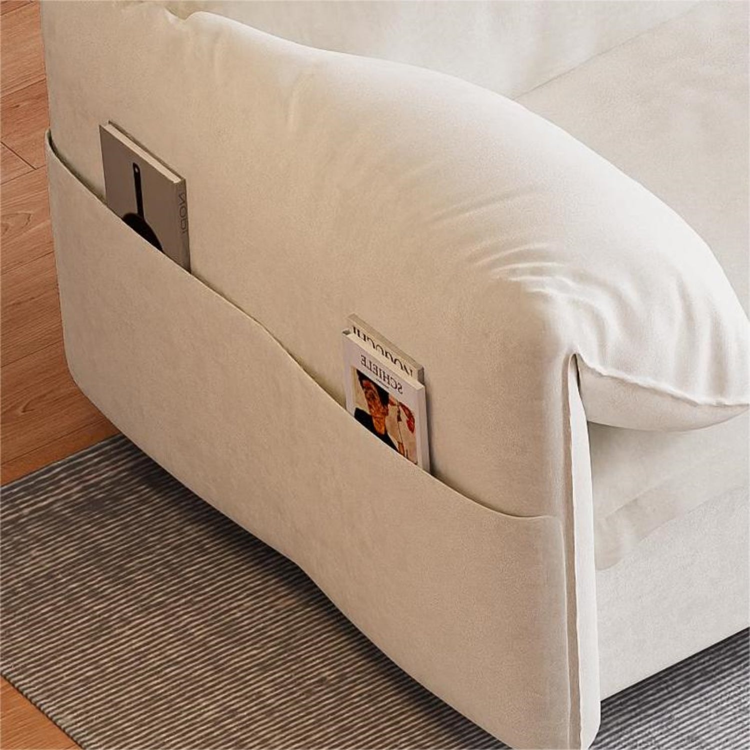 63.8" Queen Pull Out Sofa Bed, 3 In 1 Convertible Sleeper Sofa With Side Storage,Multi Functional Velvet Loveseat Bed For Living Room,Bedroom,Apartment,Office,Beige Old Sku:W1885122051 Beige Velvet Velvet 2 Seat