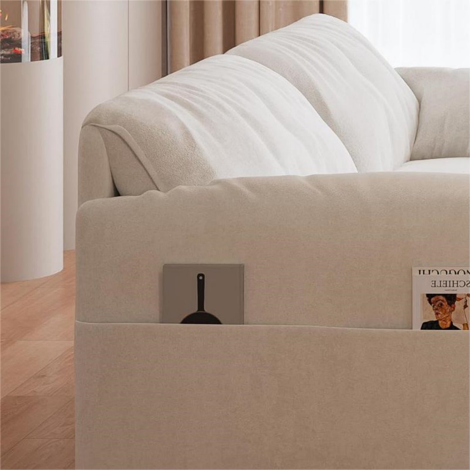 63.8" Queen Pull Out Sofa Bed, 3 In 1 Convertible Sleeper Sofa With Side Storage,Multi Functional Velvet Loveseat Bed For Living Room,Bedroom,Apartment,Office,Beige Old Sku:W1885122051 Beige Velvet Velvet 2 Seat