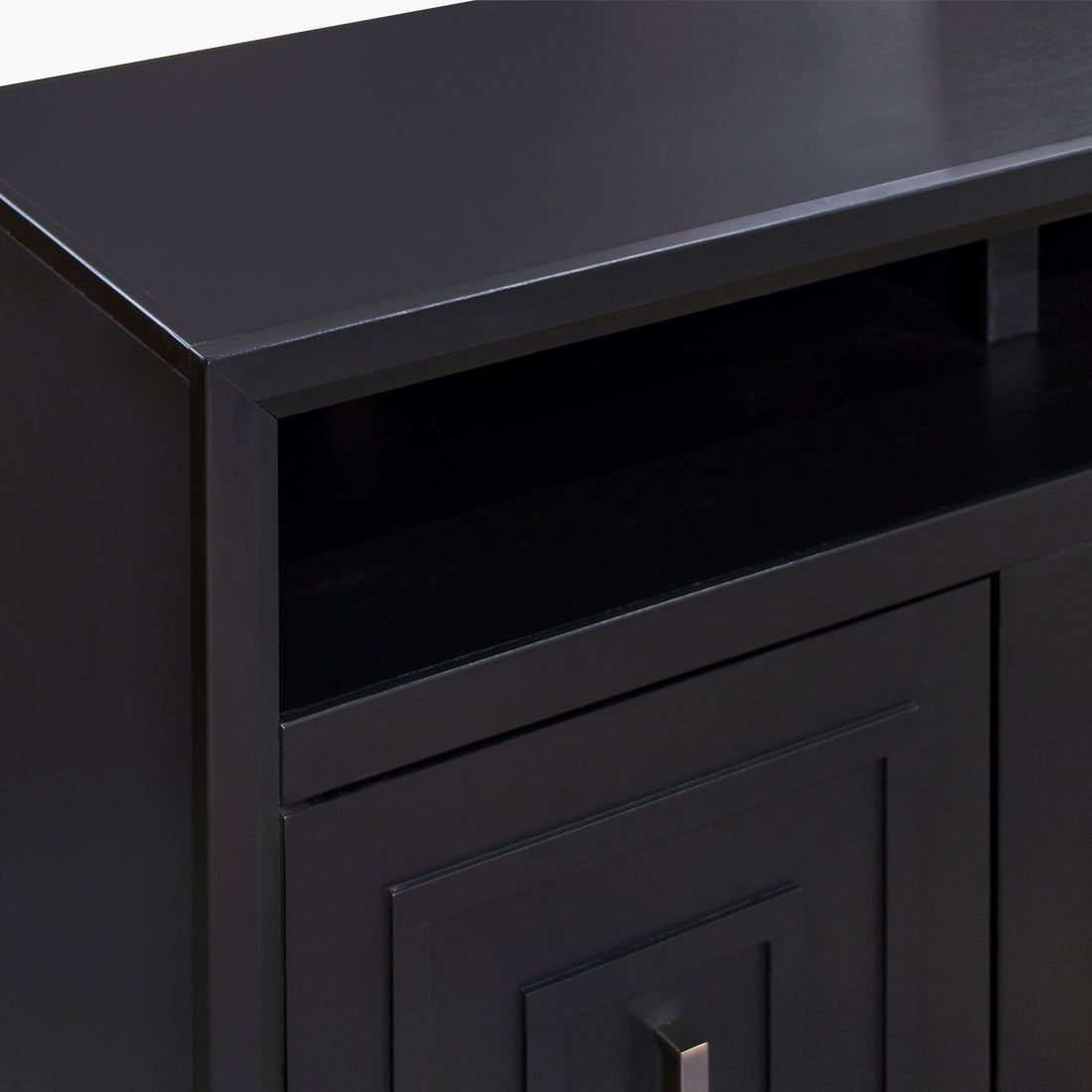 Sunset 83 Inch Electric Fireplace Tv Stand For Tvs Up To 95 Inches, Minimal Assembly, Black Finish 41 50 Electric No Black 400 Vent Free Primary Living Space Contemporary,Modern Poplar Yes Insert Wood Electric