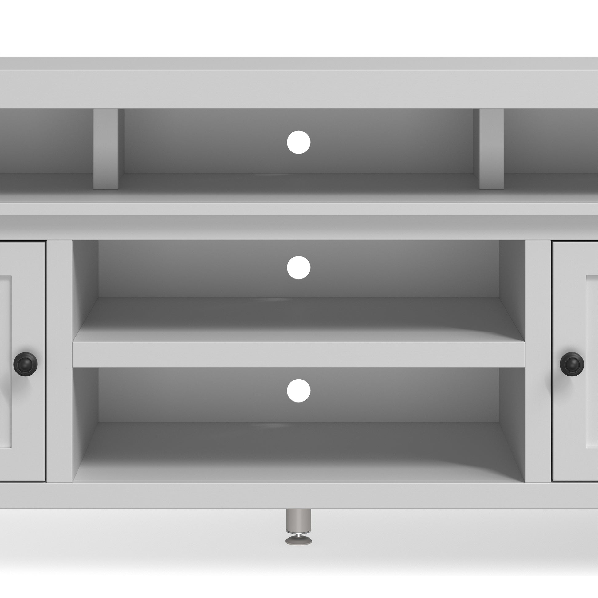 Modern 75 Inch Tv Stand Conosle For Tvs 85 Inches, No Assembly Required, White Finish White White Primary Living Space 75 Inches 80 89 Inches Contemporary,Modern Poplar 85 Inches Wood