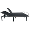King Size Flex Head Quick Assembly Adjustable Bed Frame With Voice Activated Controls Split King Black Steel Steel