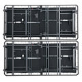 King Size Flex Head Quick Assembly Adjustable Bed Frame With Voice Activated Controls Split King Black Steel Steel