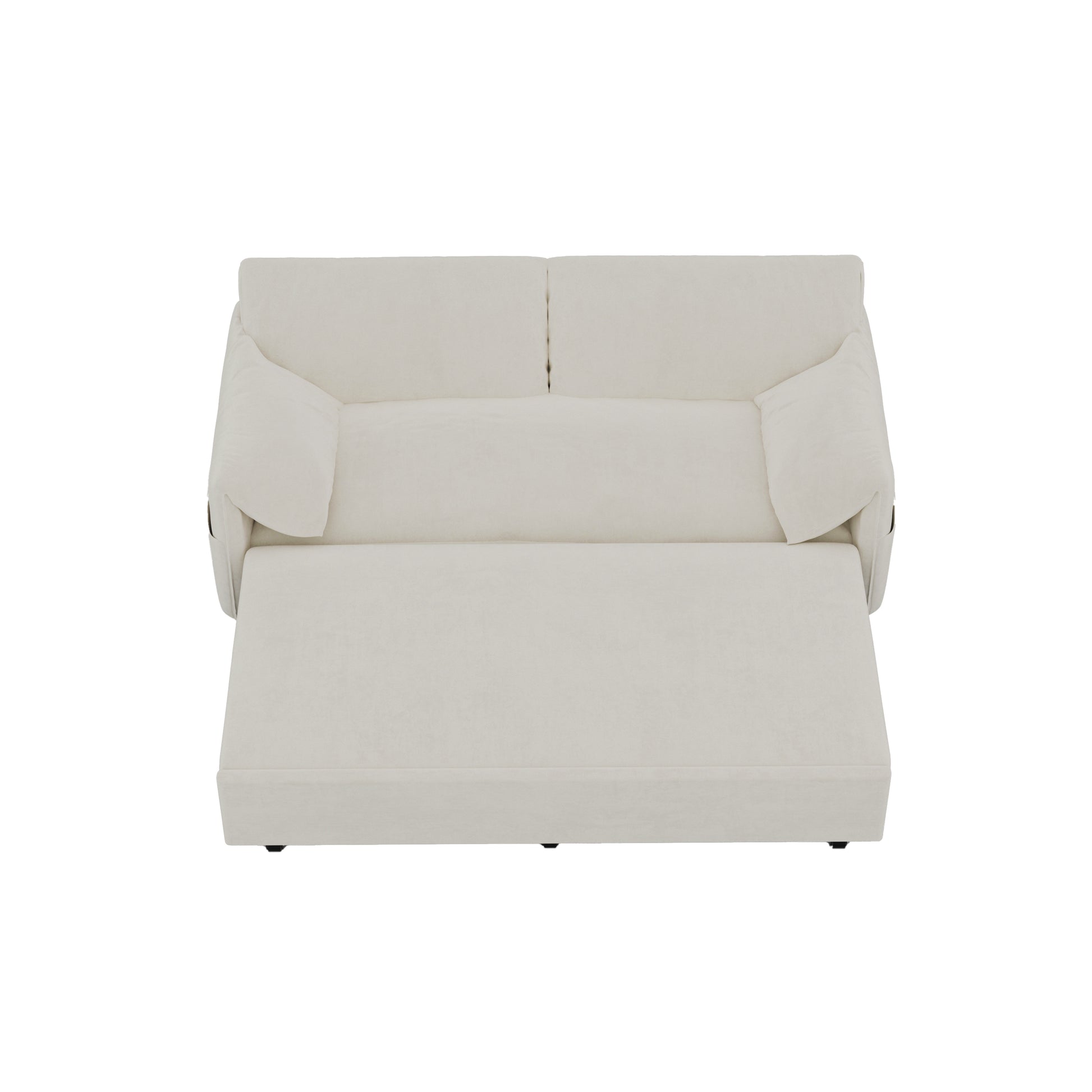 63.8" Queen Pull Out Sofa Bed, 3 In 1 Convertible Sleeper Sofa With Side Storage,Multi Functional Velvet Loveseat Bed For Living Room,Bedroom,Apartment,Office,Beige Old Sku:W1885122051 Beige Velvet Velvet 2 Seat
