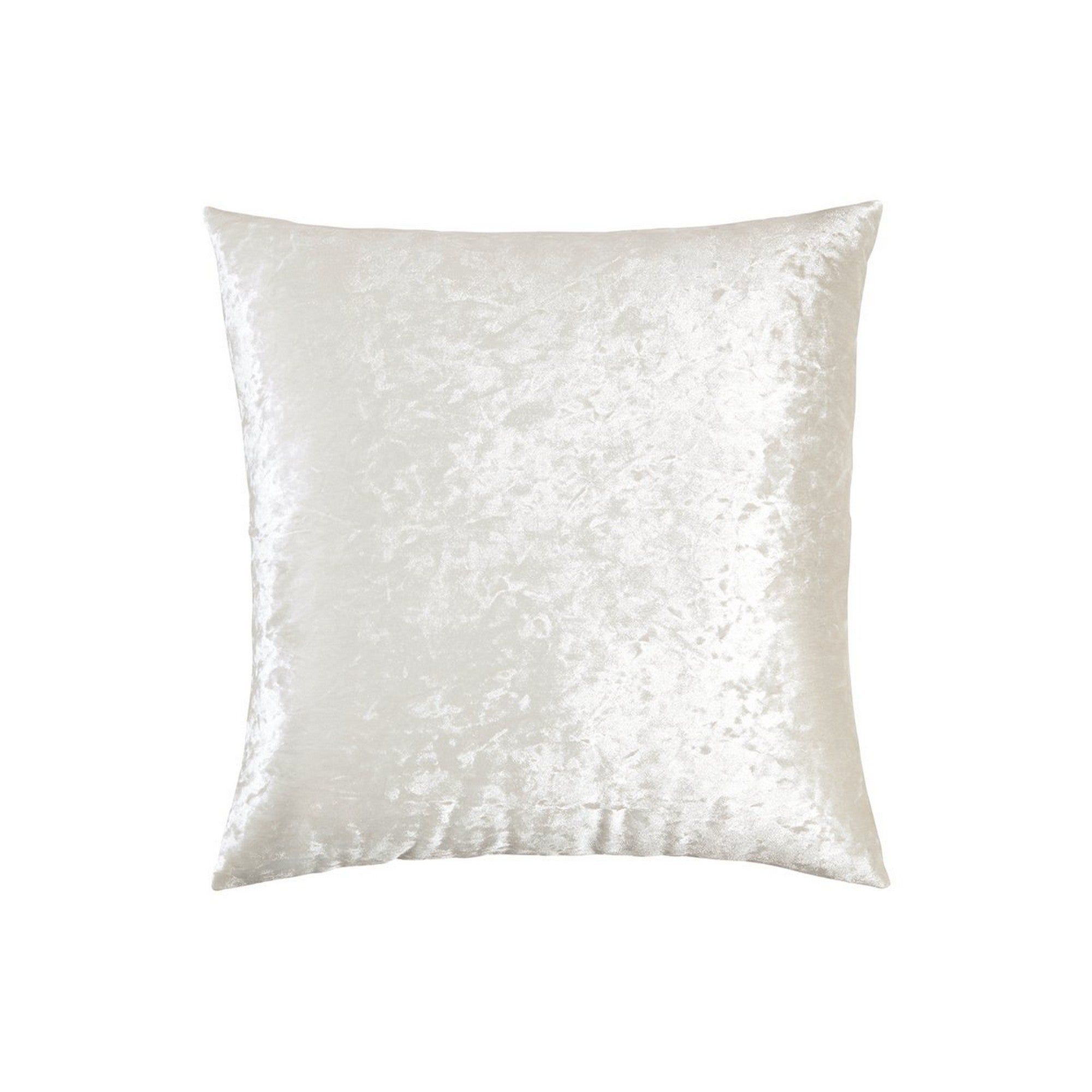 20 X 20 Shimmering Polyester Accent Pillow, Set Of 4, Cream Cream Fabric