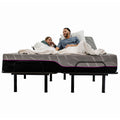 11 Inch Reflex Head Memory Foam Mattress And Adjustable Base Bundle, King Size King Grey Foam Foam