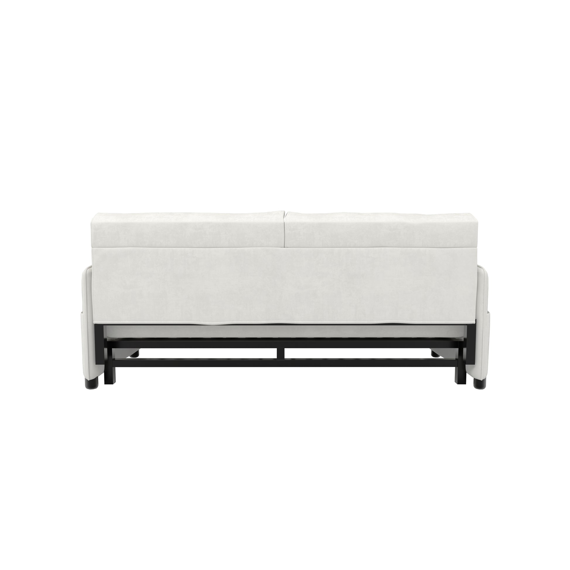 63.8" Queen Pull Out Sofa Bed, 3 In 1 Convertible Sleeper Sofa With Side Storage,Multi Functional Velvet Loveseat Bed For Living Room,Bedroom,Apartment,Office,Beige Old Sku:W1885122051 Beige Velvet Velvet 2 Seat