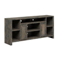 Joshua Creek 74 Inch Tv Stand Console For Tvs Up To 85 Inches, No Assembly Required, Barnwood Finish Brown Brown Primary Living Space 70 79 Inches 80 89 Inches Rustic,Transitional Alder 85 Inches Wood